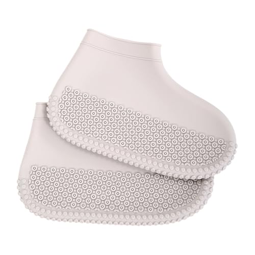 Berriphonia Fundas para botas de lluvia, impermeables, protección para zapatos, protección de silicona antideslizante, equipo de protección reutilizable para senderismo, escalada, camping, ciclismo