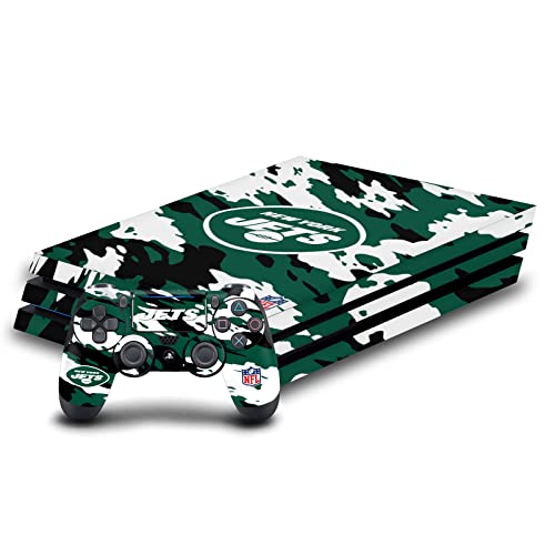 Couverture vinyle NFL New York Jets pour protéger sa PS4 Pro des rayures