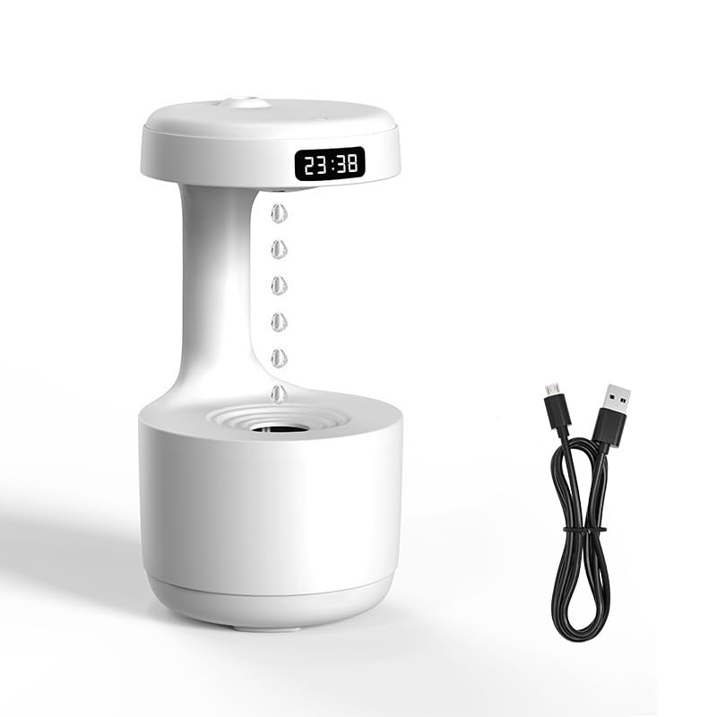 Humidificateur d'air anti-gravité blanc 600ml pour purifier votre bureau