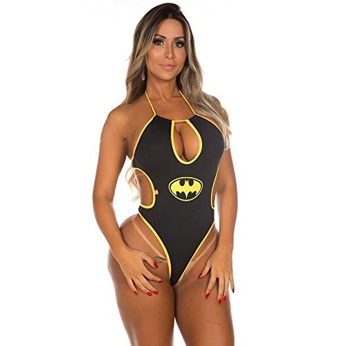 Fantasia Mini Body Bat girl Lingerie Feminina Preto Sensual