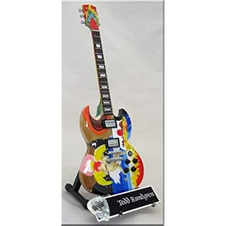 TODD RUNDGREN Guitare Miniature avec médiator UTOPIA FOOL - Les Beatles, Paul McCartney, John Lennon, RIngo Starr, George Harrison