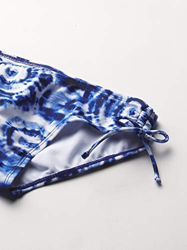 Kanu Surf Girls' Daisy UPF 50+ Beach Sport Halter Tankini 2-Piece Swimsuit, Groovy Denim Blue, 14 - Image 3