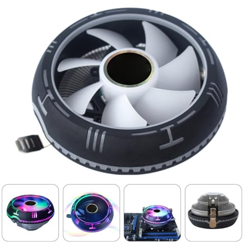 Ventilador de CPU VALICLUD de aluminio con luces RGB para refrigeración eficiente de PC de escritorio 7