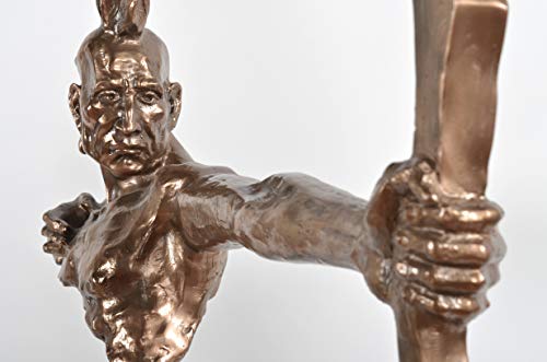 Estatua Decorativa Indio Disparador en Bronce miniatura 4