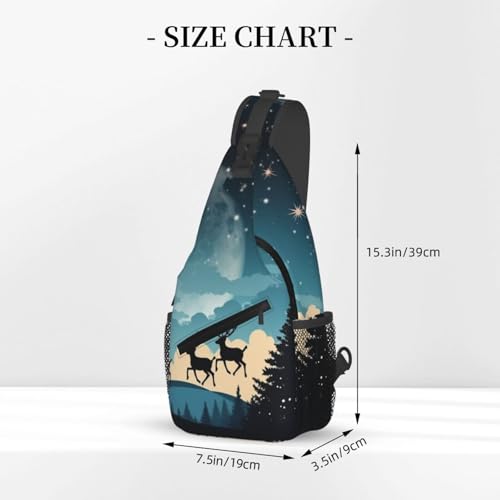 Bolso cruzado de pecho para hombre tipo bandolera negro miniatura 3