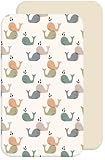 Lovely Hippo 2 lenzuola con angoli da 80 x 160 cm, 100% cotone, morbido e traspirante, senza sostanze chimiche nocive (balena, 80 x 160 cm)
