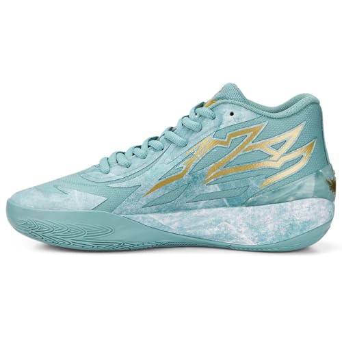 PUMA Mens Lamelo X Mb.02 Jade Basketball Sneakers Shoes - Blue - Size 12 M3
