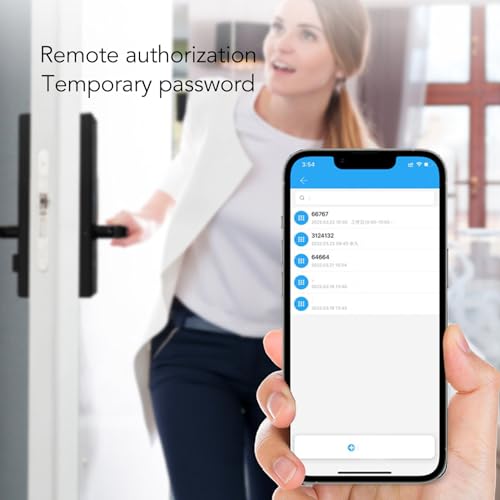 Fechadura De Porta Com Impressão Digital, Segurança Biométrica Sem Chave, Controle Por Aplicativo, B