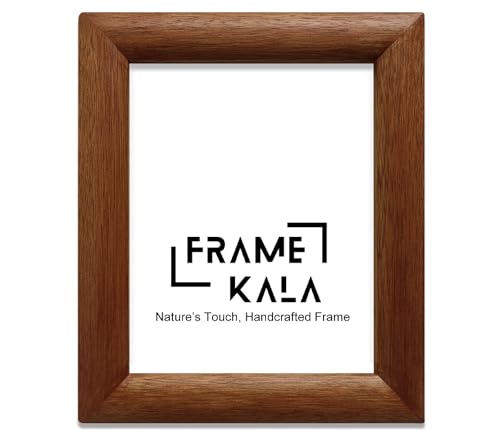 Image of Handmade Brown Wooden Photo Frame, 8 x 10 inch Display for Artworks, Pictures and Photos of Your Loved Ones, Best for Home, Office, Wall Decor, Living Room, Bedroom, Clove Brown