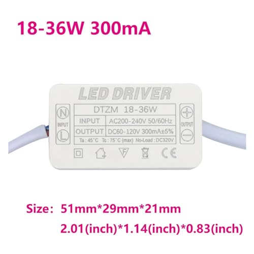 Transformador LED 8-25W de 300mA para solucionar fallos y parpadeos en focos de techo 5