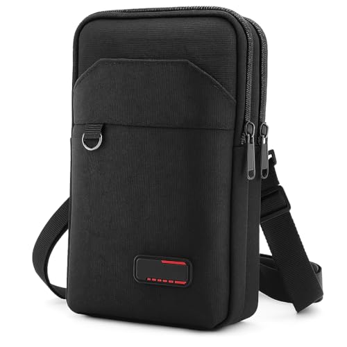 Bolsa Urbana Multifuncional 3 em 1 para Celular e Documentos – Pochete Transversal Unissex Impermeável com Alça Ajustável, Zíper Duplo e Alta Capacidade