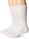 Thorlos Walking Crew 3-Pair Pack White LG (Men's Shoe 9-12.5, Women's Shoe 10.5-13)