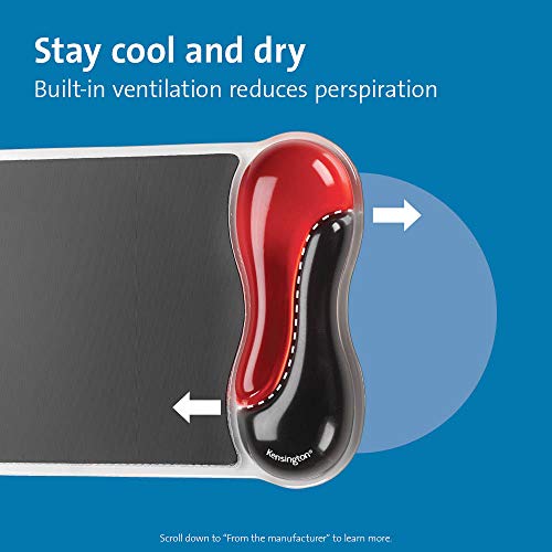 Kensington Duo Gel Mouse Pad With Wrist Rest - Red (K62402Am) #TOP3