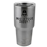 Who is Your Daddy Funny Star Wars Inspired Darth Vader Luke Skywalker Vinyl Sticker Decal for Yeti...