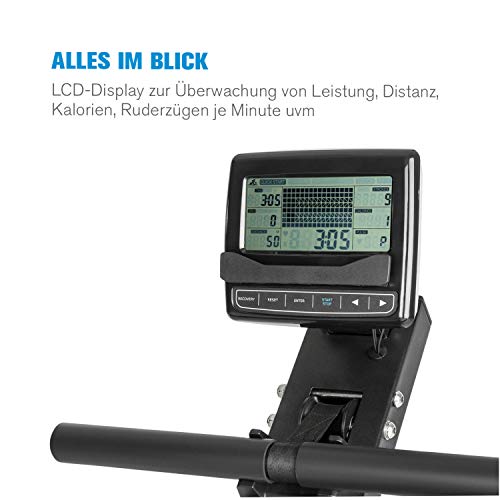 Capital Sports Rudergerät für Zuhause, Rudermaschine mit Wasser-Widerstand, Rowing Machine Klappbar, Rowshaper bis 150… – Bild 4