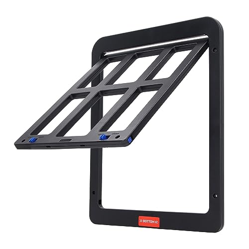 Porta de Plástico para Cães de Estimação, Fechamento Automático Antiarranhões, Fácil Instalação, Qua