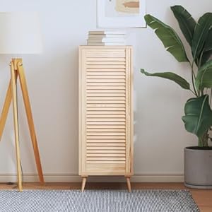 Zeyuan Lamellentür WY9966 Massivholz Kiefer 99,3x39,4 cm