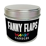 Wanky Candle Funny for Her Or Him Vanilla Scented Tin Novelty Rude Humour Birthday Christmas (Fanny Flaps)