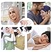 Rwigeboo 4 Pcs Hijab Undercap Adjustable Soft Cotton Elastic Hijab Cap Set with Tie Back Closure for Women, Black + Dark Blue+ Dark Gray + White