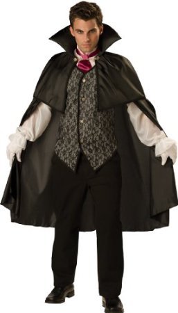 InCharacter Costumes, LLC Men's Midnight Vampire Costume with Vest and Dickie