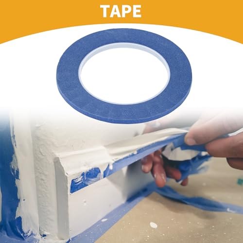 Image of 1 Pc Painters Tape Masking Master Tape Easy Removal Blue 5000x0.5x0.01cm / 54.68 Yards x 0.2 Inches x 140um