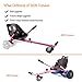 Hoverboard Seat Attachment for Kids & Adults, Go Kart Attachments Fits Self Balancing Scooter, Adjustable Frame, Transforming into Go Kart, Pink