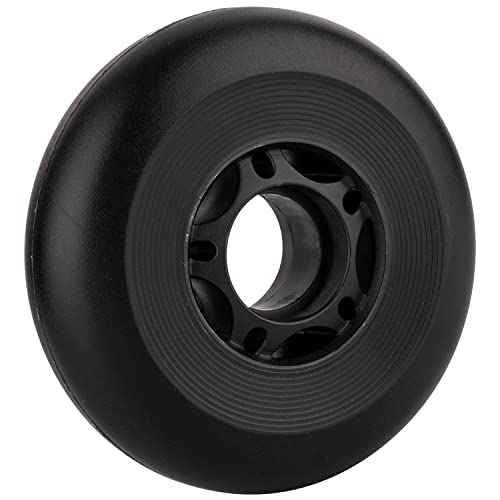 Aowesm Inline Skate Wheeis 85A Outdoor Inline Roller Hockey Skates Replacement Wheels For Adjustable Blades Roller Skates, 72Mm/76Mm/80Mm Sizes, Black/Blue/Red Colors, 8-Pack (Black, 76Mm Diameter) #TOP4