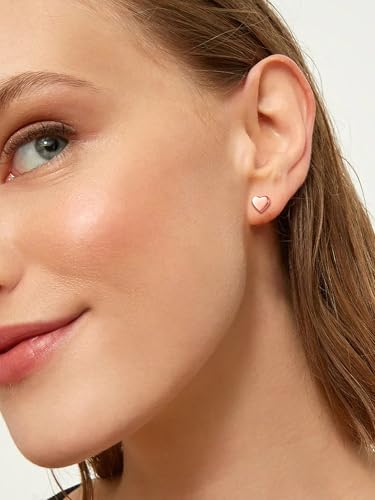 Chicsilver CE13136M-UC Rose Gold Plated Stud Earrings thumb #1