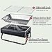 HYZHANHONG White, Camping Foldable Portable Grills,Courtyard Small Carbon Grill Barbecue Grill,Portable Stove for Boiling Tea, Grilling Meat, Camping, and Baking