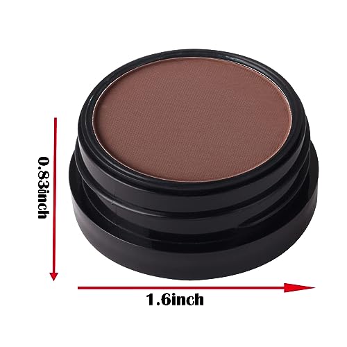 Meicoly Light Brown Single Eyeshadow,Pressed Powder Matte Eye Shadow,Halloween Smoky Eyes Makeup,Opaque Vegan Cruelty Free High Pigment Eyeshadow For Day & Night, Heart #TOP4