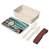 Fabulous Lunch Box - Boite à Repas avec couverts Blanc - Voiture Americane Verte Vintage 1950 50's - 700 ml