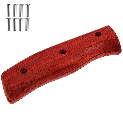 jojofuny Mango de Madera para Cuchillo de Cocina Ergonómico y Resistente Mango de Repuesto para Cortadores Profesionales Fácil Instalación para Uso Cómodo Cocina y Profesional