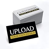 Custom Printed Business Cards [2-Sides, Thick Sturdy Stock (14PT) 3.5' x 2' [Printed & Shipped in the USA] Premium Front & Back Sides (Customizable From a Desktop)