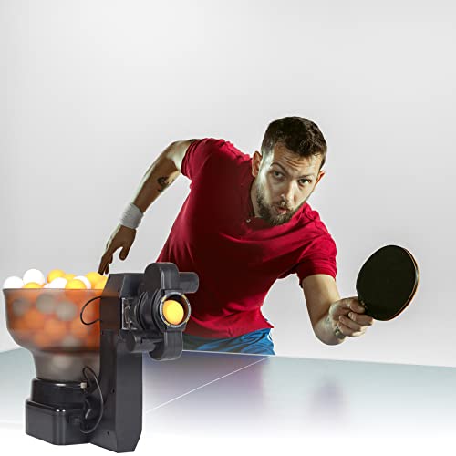 Máquina automática de entrenamiento de ping pong con 36 bolas giratorias