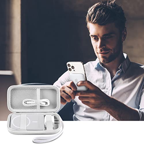 Gwcase Case Compatible With Apple For Magsafe Battery Pack Portable Charger. Power Bank Storage Holder For Iphone/For Iphone Pro 12 13, Battery Bank Bag Fits For 20W Usb-C Power Adapter (Box Only) #TOP5