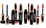 YARLADY 3D Color Mascara,Blue & Red 2pcs Set Elongating Styling Doubling Lasting Waterproof Chunky F