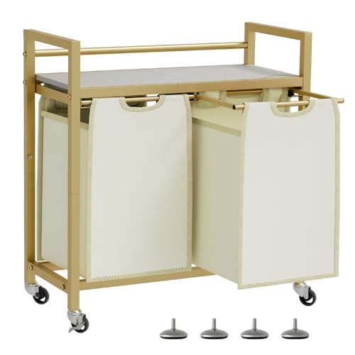 SwaaVee Laundry Hamper, Laundry Basket, Laundry Sorter with 3 Removable