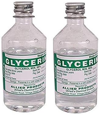 ALLIED Glycerin 200 Grams for Beauty Care and Skin Care (Pack Of 2)