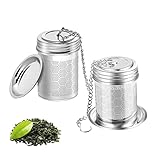 infuseur thé 2 pcs filtre à thé inox boule à thé en maille assaisonnement épices inox avec chaîne