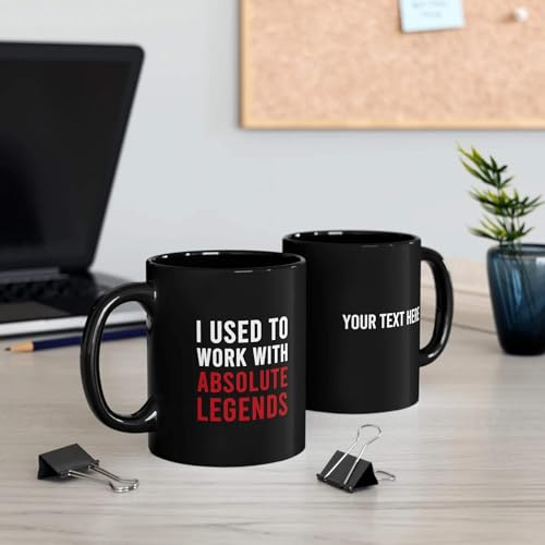 Image of Panvola Personalized I Used To Work With Absolute Legend Customized Coworker Gifts Retirement Mug 11oz Black 11oz