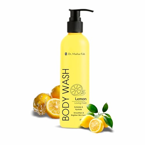 Image of MASHUR FAB Body Wash - Exfoliating & Hydrating Formula | Brightens Skin Tone | 250ml Multiple Fragrance (Pack Of 1 Body Wash + Vitamin C Serum + Perfume)