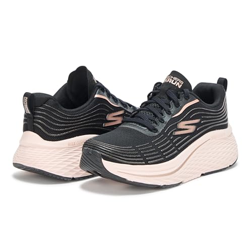 Skechers Women's Max Cushioning Elite 2.0 Sneaker, Black/Rose Gold, 53