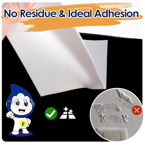 Image of Double Sided Tape Heavy Duty White PE Foam Tape, 2 In X 16.5 Ft Mounting Tape Removable Strips Strong Weatherproof Adhesive Tape for Hanging Picture Poster, Carpets, Paint Wall No Damage, 2 Rolls