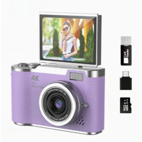 Teywhny �f�W�^���J�����A���g�� CCD�Avlog �r�f�I�J�����A48MP �� �s�N�Z���A4K �𑜓x�A�t���b�V���A�I�[�g�t�H�[�J�X�A�����o�b�e���[�����A���퐶���̂��܂��܂ȑ��ʂ̎B�e�ɓK���Ă��܂��B (32GB + �J�[�h���[�_�[ + �A�_�v�^2��