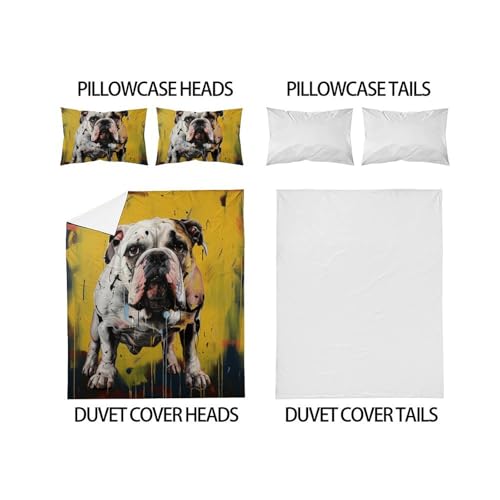 Linge de lit chien infroissable résistant aux lavages 3 pièces - 4