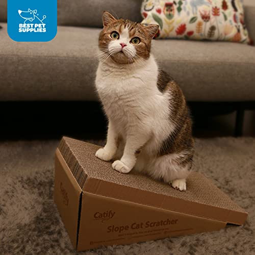 Catify By Best Pet Supplies, Inc., Inc., Inc., Slope Cat Scratcher With Catnip (2 Pack), One Size (Ctm-08-02) #TOP3