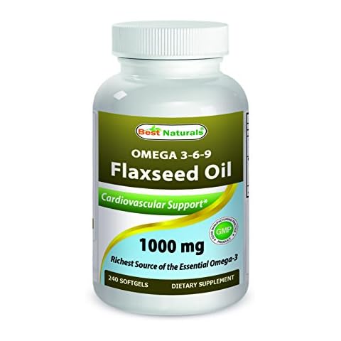 Best Naturals Flaxseed Oil 1000 mg 240 Softgels Cover