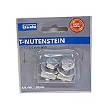 Güde T-Nutensteine klein Nutensteine 2 Stück M10 Geeignet zur Verbindung vom Schraubstock auf dem Bohrtisch. Komplett mit passenden Schrauben.