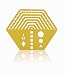Brass Hexagon Stencil I Template for Habit Tracker I Great for Bullet Journal Calendar Notebook Agenda Planner I Scrapbook Album Craft Supplies for Adults Kids Matt Gold Color