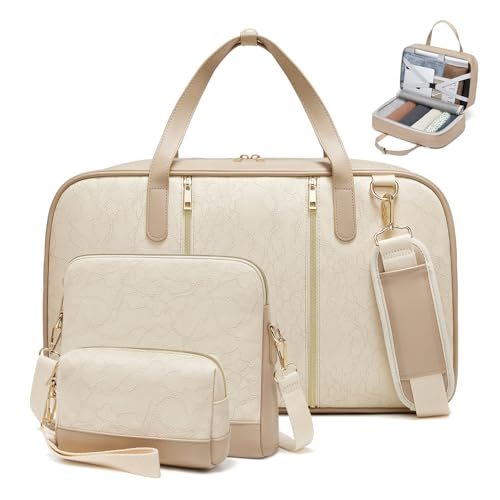 Duffle Bag for Travel,40L Weekender Bags for Women with Toiletry,Carry On Overnight Gym Bags for Women Personal Item Travel